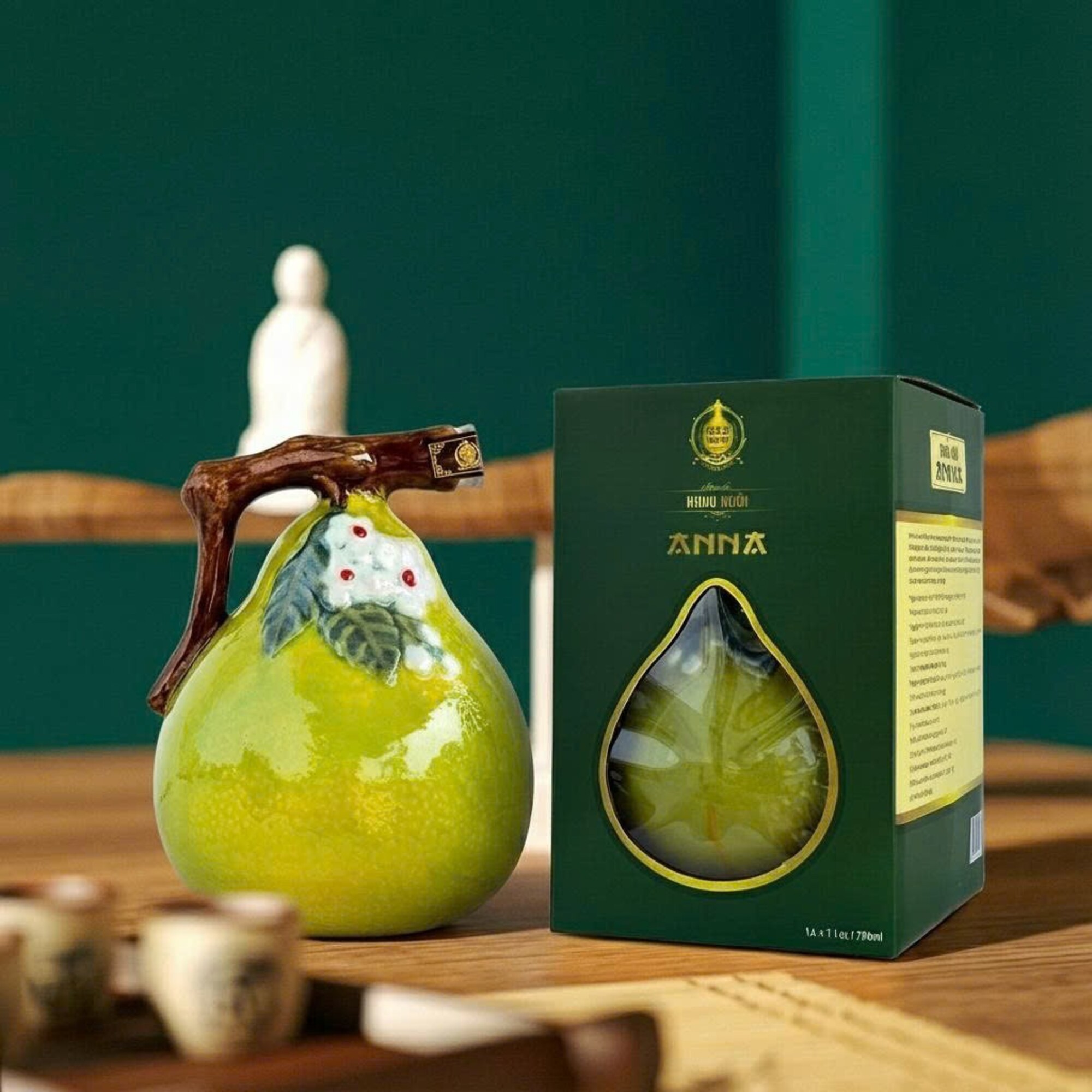 Rượu bưởi Tân Triều Anna bình gốm độc đáo